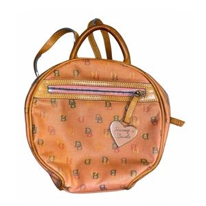 Dooney & Bourke Mini Backpack Peach & Rainbow Leather Bag
